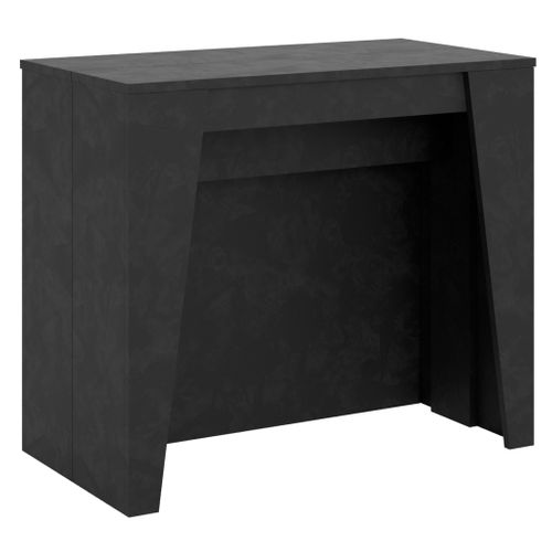 Console Extensible 90x48/296 Cm Bakari Anthracite Spatulé