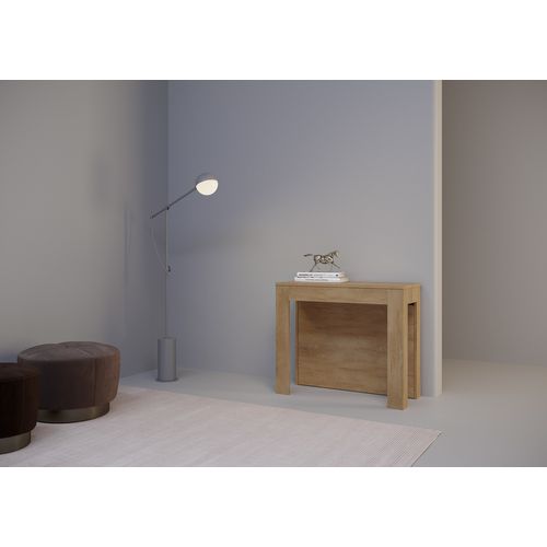 Console Extensible 90x42/290cm Cayman Chêne Nature