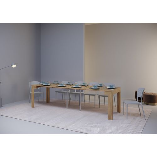 Console Extensible 90x42/290cm Cayman Chêne Nature