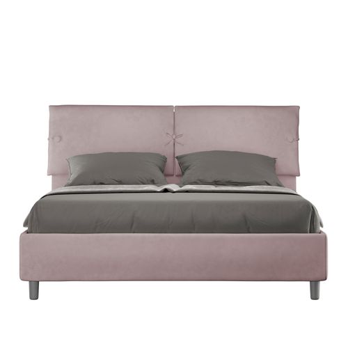 Lit Avec Sommier Rembourré 160x210 Microfibre Lilas Sleeper