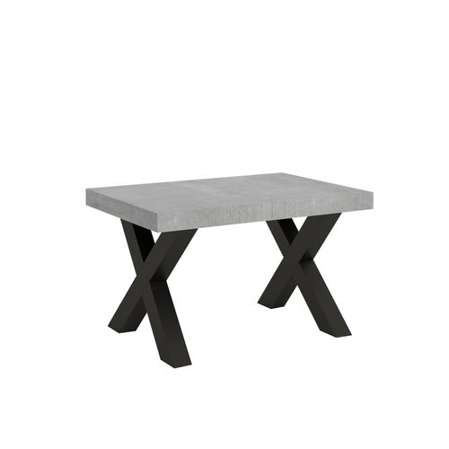 Table Extensible 90x120/224 Cm Traffic Ciment Cadre Anthracite