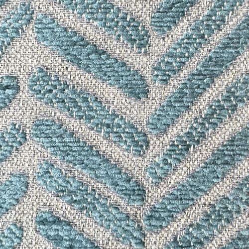Cadre De Lit 1 Place Et Demi Sans Sommier Rembourré 120x190 Tissu Aragona 7 Bleu Clair Azelia