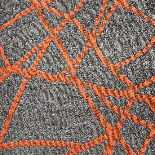 Lit 1 Place Et Demi Sans Sommier Rembourré 120x210 Tissu Era 4 Orange Adele