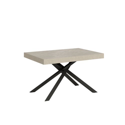 Table Extensible 90x120/224 Cm Karida Cachemire Pieds Anthracite