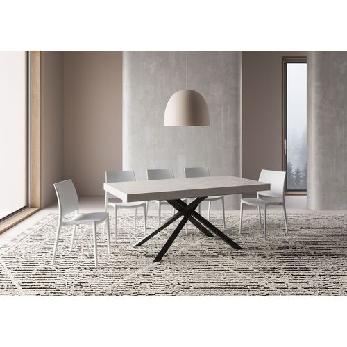 Table Extensible 90x180/440 Cm Karida Cachemire Pieds Anthracite