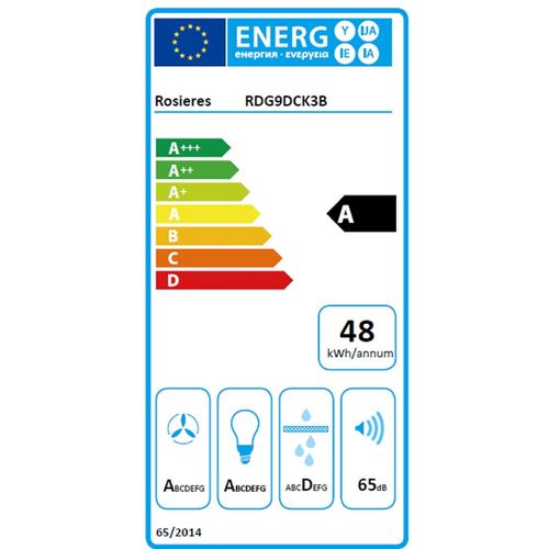 Hotte Décorative Murale 90 cm Noir - Rdg9dck3b