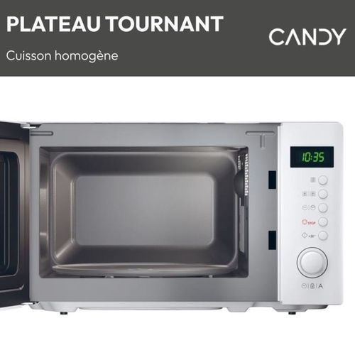 Micro-ondes  Idea Cmwa20sdlw 700w Digital 20l Blanc - Fonction Décongélation - 5 Niveaux De Puissanc