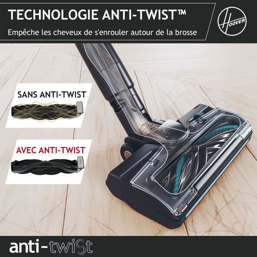 Aspirateur Balai Sans Fil -  Hf410p - Puissance 190 W - Autonomie 30 Min - Réservoir 0,7 L - Noir