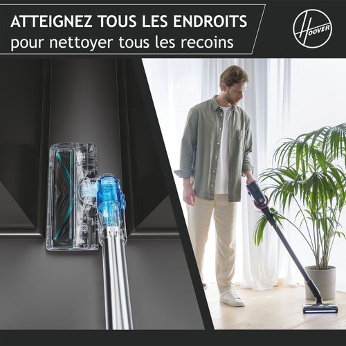 Aspirateur Balai Sans Fil -  Hf410p - Puissance 190 W - Autonomie 30 Min - Réservoir 0,7 L - Noir