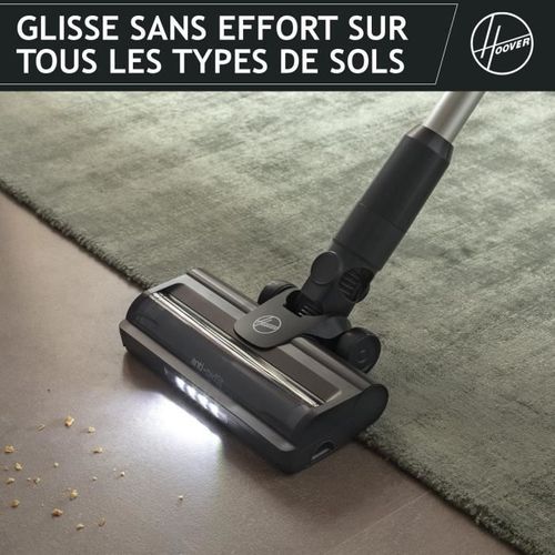 Aspirateur Balai Sans Fil -  Hf1p10h - 40 Aw - Ecran LED - Noir / Pastel Violet