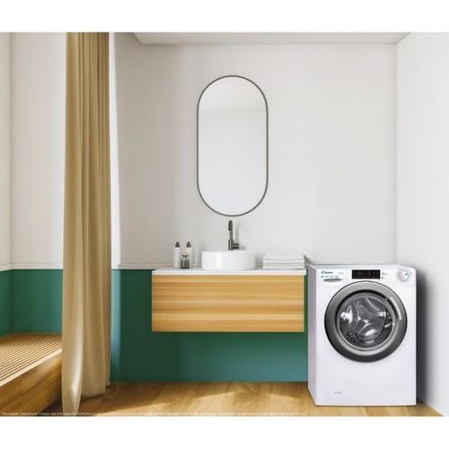 Lave-linge Séchant  Csws496twmre/fr - 9 / 6  Kg - Induction - 1400 Trs/min - Classe à - Blanc