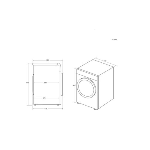 Sèche-linge Pompe à Chaleur 60cm 9kg Blanc - Hd90a2959efr