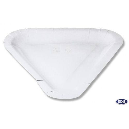 Assiette Triangulaire Carton 1/4 De Pizza - Sdg - Lot De 500