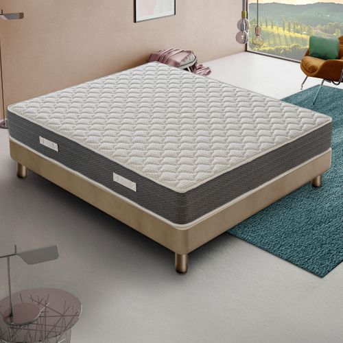 Matelas Ressorts Ensachés 140x200 Cm Alba Accueil Mémoire De Forme Epaisseur 30 Cm