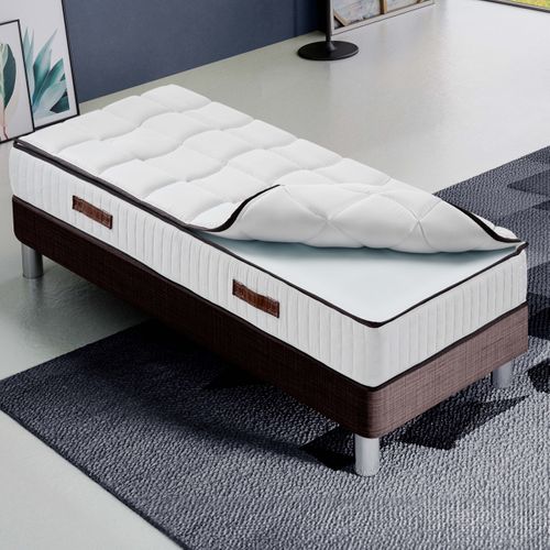 Matelas Mousse  70x200 Cm Royal - Accueil Mémoire De Forme - Epaisseur 24 Cm - Ferme