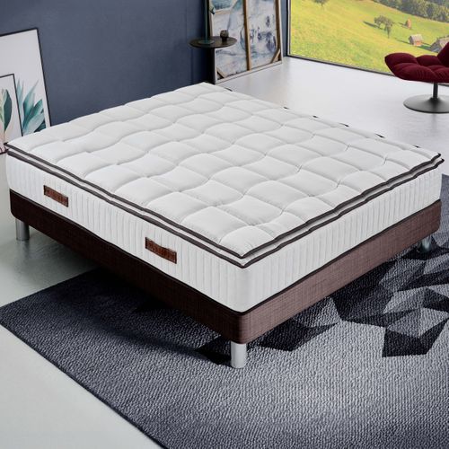 Matelas Mousse  120x190 Cm Royal - Accueil Mémoire De Forme - Epaisseur 24 Cm - Ferme