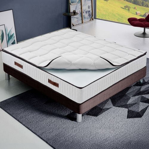 Matelas Mousse  180x200 Cm Royal - Accueil Mémoire De Forme - Epaisseur 24 Cm - Ferme