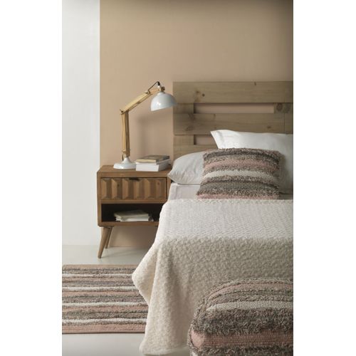 Pouf Coton Et Polyester 45x45x35 Cm