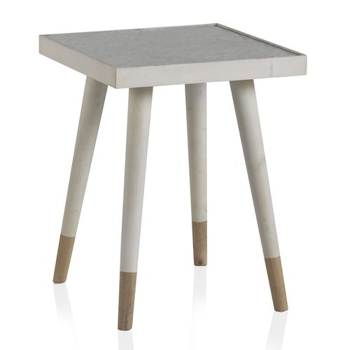 Table D'appoint En Placage De Sapin Blanc