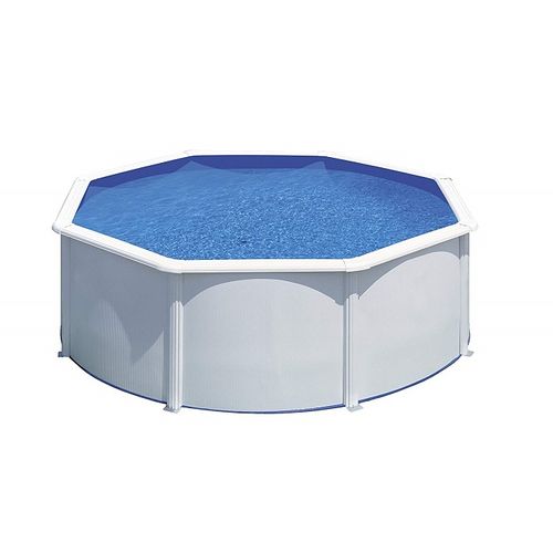 Piscine Acier Blanc Atlantis Ronde 3,70 X 1,32 M