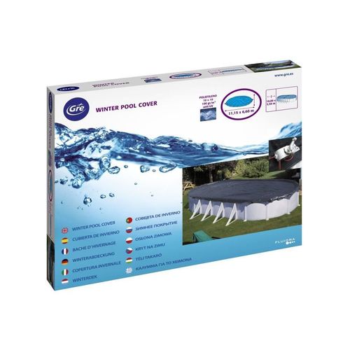 Bâche D'hivernage Gre Pour Piscine Ovale 6,1 X 3,75 M - 180g/m²