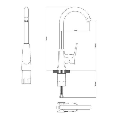 Mitigeur Evier Orys - Chromé