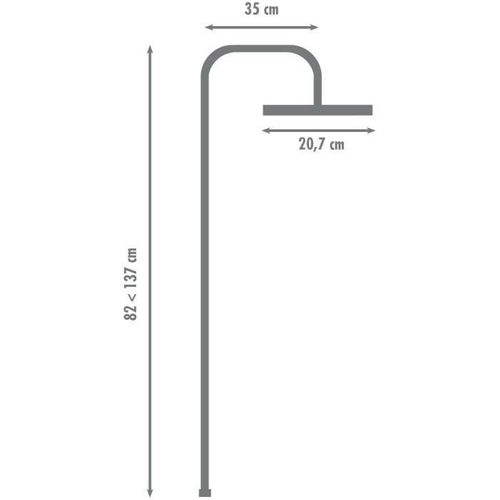 Colonne De Douche Sans Robinetterie - Hera - Noir