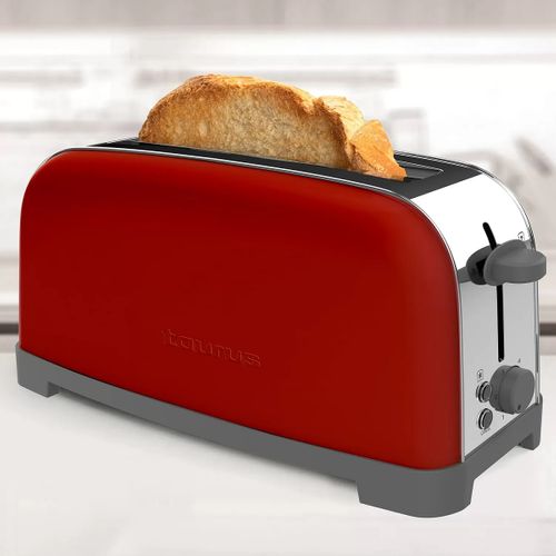 Grille-pains 1 Fente 850w Rouge - Vintagesinglered850w