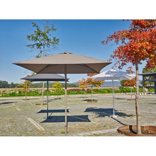 Parasol Eolo En Aluminium Laqué Et Toile Olefin - Eolo