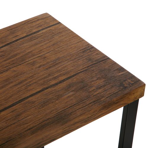Meuble D'entrée Étroit, Table Console Taline 100x30x80cm,bois Et Métal, Noir