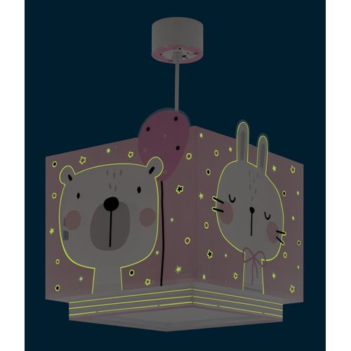 Lampe Suspension Enfant Baby Jungle Animaux De La Jungle Rose