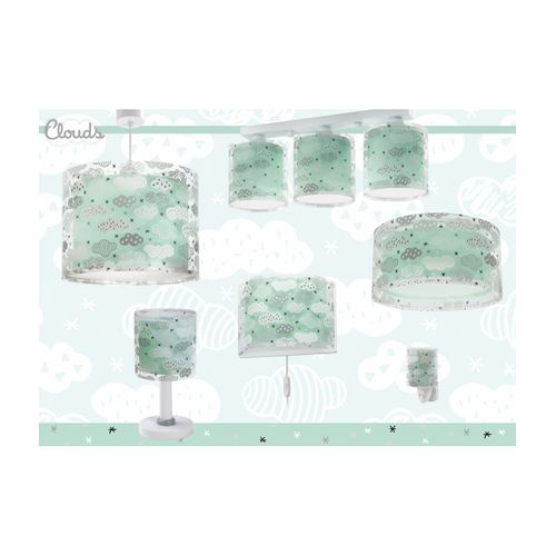 Plafonnier Pour Enfant Clouds Nuages Vert