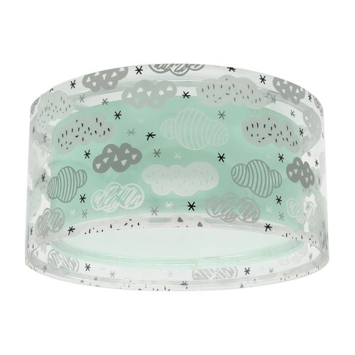 Plafonnier Pour Enfant Clouds Nuages Vert