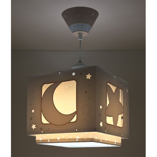 Lustre Et Lampe Suspension Enfant Moonlight Lune Et Étoiles Beige