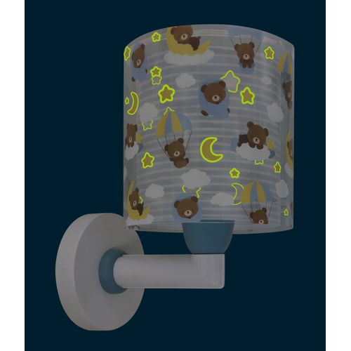 Applique Murale Pour Enfants Baby Teddy Bleu Ours