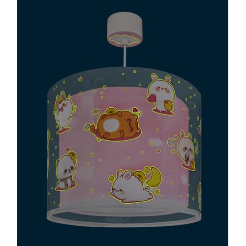 Lustre Et Lampe Suspension Pour Enfants Kawaii Friends Rose Animaux