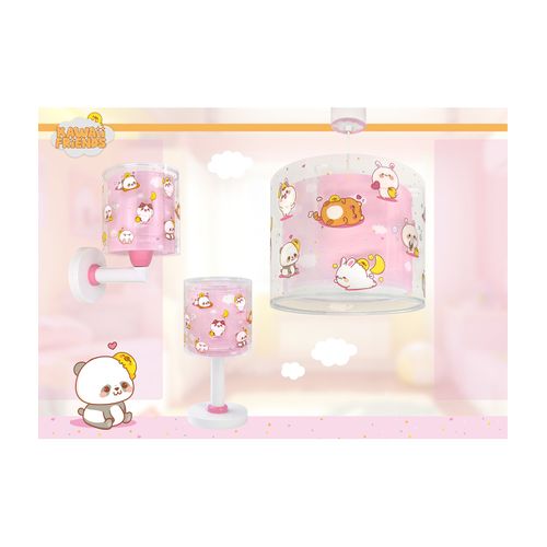 Lustre Et Lampe Suspension Pour Enfants Kawaii Friends Rose Animaux
