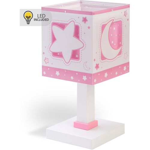 Lampe De Chevet Veilleuse LED Pour Enfants Moonlight Lune Et Étoiles Rose