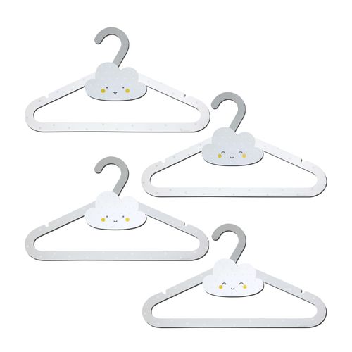 Cintres Pour Enfants Baby Dreams Nuage Gris Pack De 8 Pièces. (2 X Modèle)