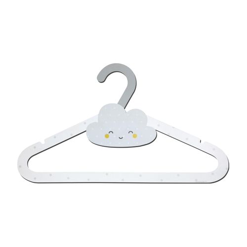 Cintres Pour Enfants Baby Dreams Nuage Gris Pack De 8 Pièces. (2 X Modèle)