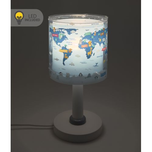 Lampe De Chevet Veilleuse LED Pour Enfants Kids World Carte Du Monde