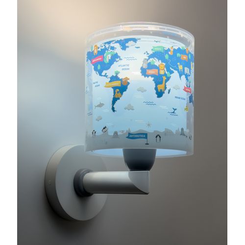 Applique Murale Pour Enfants Kids World Carte Du Monde