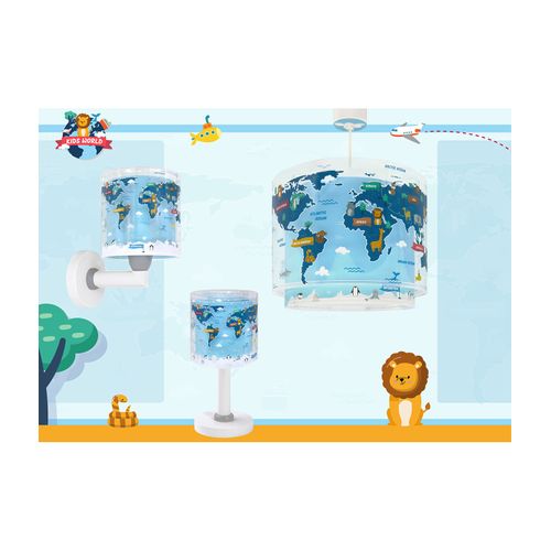 Applique Murale Pour Enfants Kids World Carte Du Monde