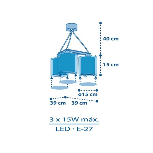 Suspension Pour Enfants à 3 Lampes Planets Planètes Système Solaire
