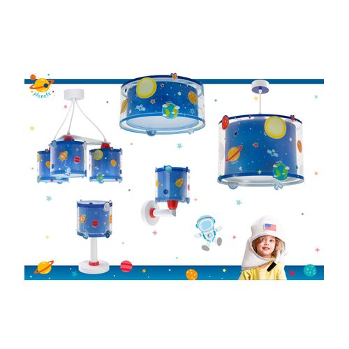 Suspension Pour Enfants à 3 Lampes Planets Planètes Système Solaire