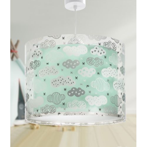 Lampe Suspension Enfant Clouds Nuages Vert