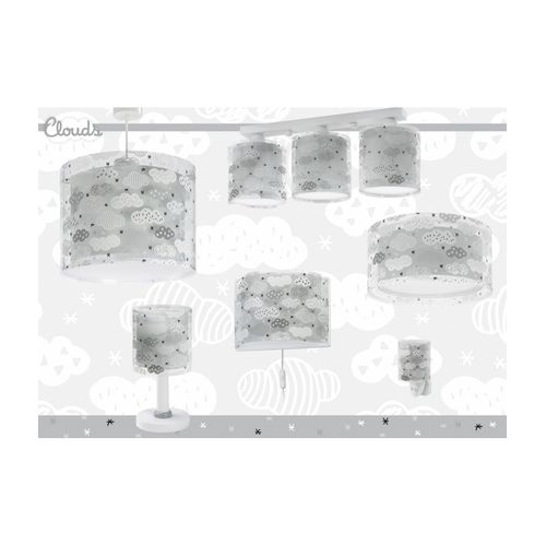 Plafonnier Pour Enfant Clouds Nuages Gris
