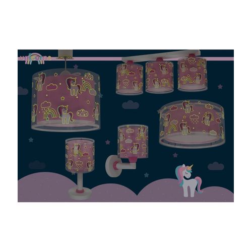 Lampe Suspension Enfant Unicorns Licornes