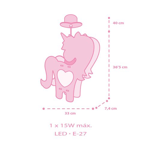 Lustre Et Lampe Suspendue Enfant Licorne - Eco Friendly