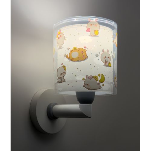 Applique Murale Pour Enfants Kawaii Friends Gris Animaux